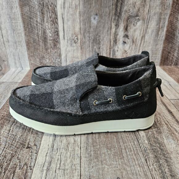 SPERRY Wool Moc Loafer  Mens 8 Slider Check Slip On Plaid Sneaker Cabin Outdoor main image 15